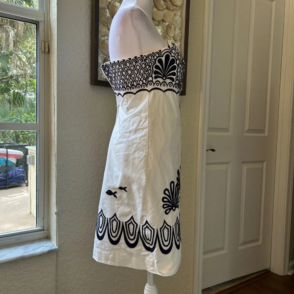 Lilly Pulitzer Fly Me To The Sea Strapless Dress - Picture 4 of 5